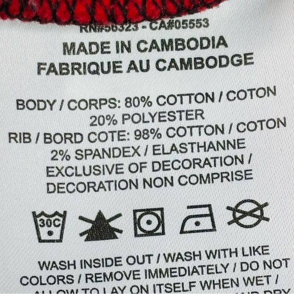 Nike Air Red White Black Colour Block Long Sleeve Crew Neck Sweatshirt XXL - Picture 7 of 8